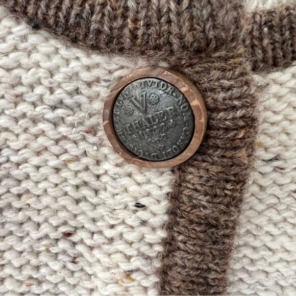 Obermeyer Vintage Sweater Cable Knit Cardigan Jacket Embroidered Ski Size XL - Picture 5 of 11